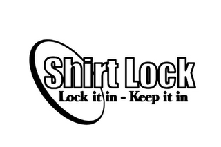 SHIRT LOCK LOCK IT IN - KEEP IT IN logo