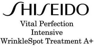 SHISEIDO VITAL PERFECTION INTENSIVE WRINKLESPOT TREATMENT A+ logo