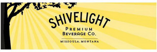 SHIVELIGHT PREMIUM BEVERAGE CO. MISSOULA, MONTANA logo