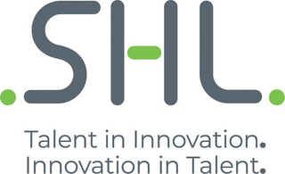 SHL TALENT IN INNOVATION. INNOVATION INTALENT. logo