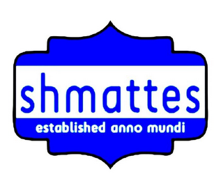SHMATTES ESTABLISHED ANNO MUNDI logo
