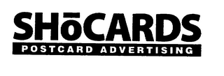 SHOCARDS POSTCARD ADVERTISING logo
