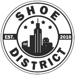 SHOE DISTRICT EST. 2016 logo