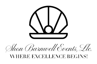 SHON BARNWELL EVENTS, LLC. WHERE EXCELLENCE BEGINS! logo