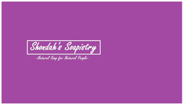 SHONDAH'S SOAPISTRY -NATURAL SOAP FOR NATURAL PEOPLE- logo
