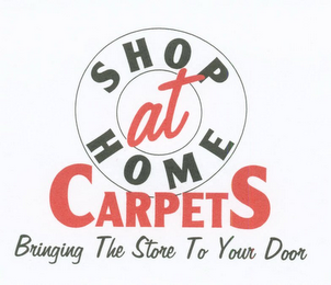SHOP AT HOME CARPETS BRINGING THE STORETO YOUR DOOR logo