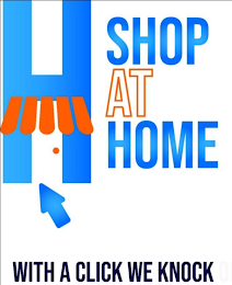 SHOP AT HOME WITH A CLICK WE KNOCK logo