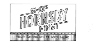 SHOP HORNSBY FIRST logo