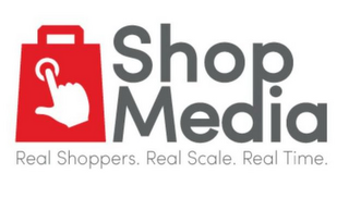 SHOP MEDIA REAL SHOPPERS. REAL SCALE. REAL TIME. logo