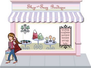 SHOP SUEY BOUTIQUE: HANDBAGS SUNGLASSES NECKLACES BRACELETS EARRINGS BELTS logo