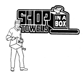 SHOP TOWELS IN A BOX logo