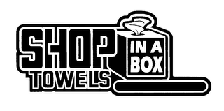 SHOP TOWELS IN A BOX logo
