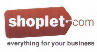 SHOPLET.COM EVERYTHING FOR YOUR BUSINESS logo