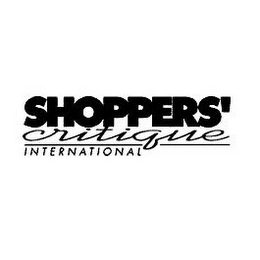 SHOPPERS' CRITIQUE INTERNATIONAL logo