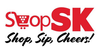 SHOPSK SHOP, SIP, CHEERS! logo