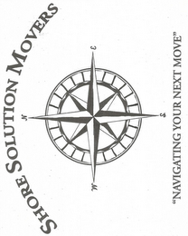 SHORE SOLUTION MOVERS "NAVIGATING YOUR NEXT MOVE" NESW logo