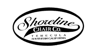 SHORELINE CHAIR CO. TEMECULA SOUTHERN CALIFORNIA logo