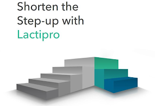 SHORTEN THE STEP-UP WITH LACTIPRO logo