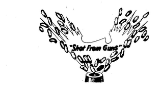 "SHOT FROM GUNS" logo