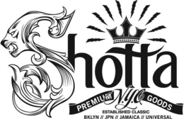 SHOTTA PREMIUM GOODS N.Y.C ESTABLISHED CLASSIC BKLYN// JPN// JAMAICA// UNIVERSAL logo