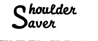 SHOULDER SAVER logo