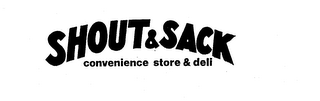 SHOUT&SACK CONVENIENCE STORE & DELI logo