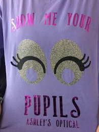 SHOW ME YOUR PUPILS ASHLEY'S OPTICAL logo