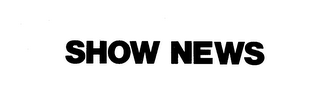 SHOW NEWS logo