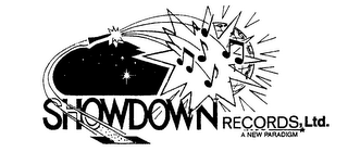 SHOWDOWN RECORDS, LTD. A NEW PARADIGM logo