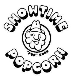 SHOWTIME POPCORN "POP" CORN logo