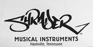 SHRADER MUSICAL INSTRUMENTS NASHVILLE, TENNESSEE logo