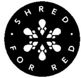 SHRED · FOR RED · logo