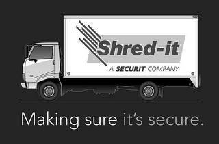 SHRED-IT A SECURIT COMPANY MAKING SURE IT'S SECURE. logo
