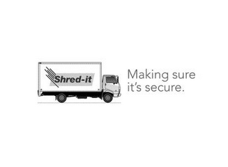 SHRED-IT MAKING SURE IT'S SECURE. logo