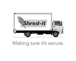 SHRED-IT MAKING SURE IT'S SECURE. logo