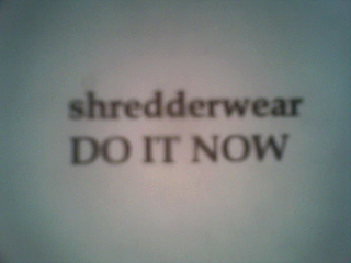 SHREDDERWEAR DO IT NOW logo