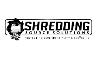 SHREDDING SOURCE SOLUTIONS PROTECTING CONFIDENTIALITY & RECYCLING logo