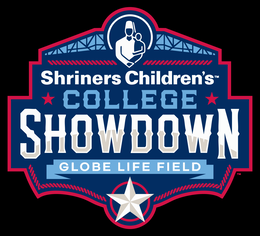 SHRINERS CHILDREN'S COLLEGE SHOWDOWN GLOBE LIFE FIELD logo