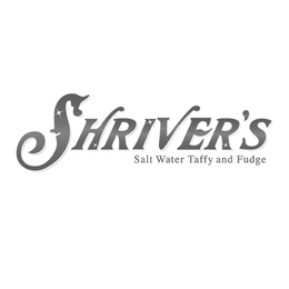 SHRIVER'S SALT WATER TAFFY AND FUDGE logo