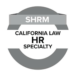 SHRM CALIFORNIA LAW HR SPECIALTY logo