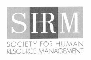SHRM SOCIETY FOR HUMAN RESOURCE MANAGEMENT logo