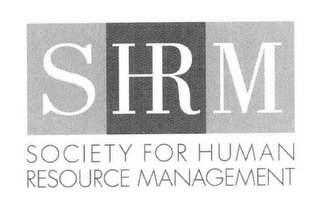 SHRM SOCIETY FOR HUMAN RESOURCE MANAGEMENT logo