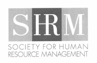 SHRM SOCIETY FOR HUMAN RESOURCE MANAGEMENT logo
