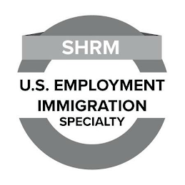 SHRM U.S. EMPLOYMENT IMMIGRATION SPECIALTY logo