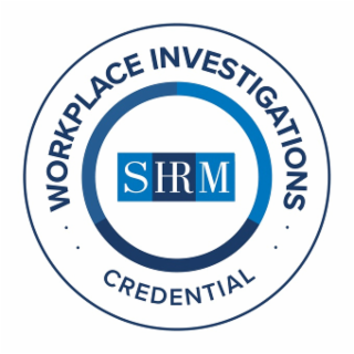 SHRM WORKPLACE INVESTIGATIONS CREDENTIAL logo