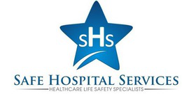 SHS SAFE HOSPITAL SERVICES HEALTHCARE LIFE SAFETY SPECIALISTS logo