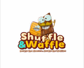 SHUFFLE &WAFFLE DOUBLE THE PLEASURE, DOUBLE THE WAFFLES logo