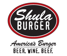 SHULA BURGER AMERICA'S BURGER BEER. WINE. BEEF. logo