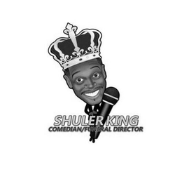 SHULER KING COMEDIAN/FUNERAL DIRECTOR logo
