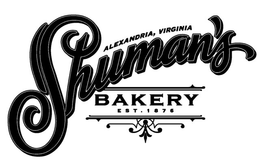 SHUMAN'S BAKERY EST. 1876 ALEXANDRIA, VIRGINIA logo